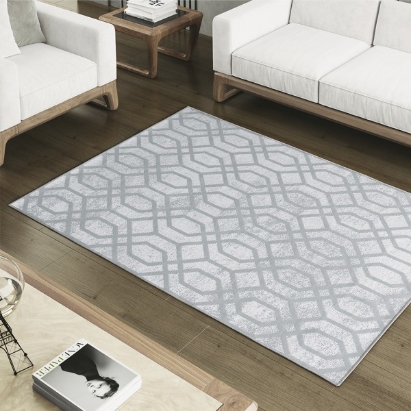 Tapete Adomes Moscou 1,50m x 2,0m — Cinza