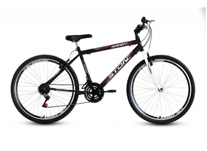 Bicicleta Stone Bike - Aro 26 Smart (21 marchas) — Preto