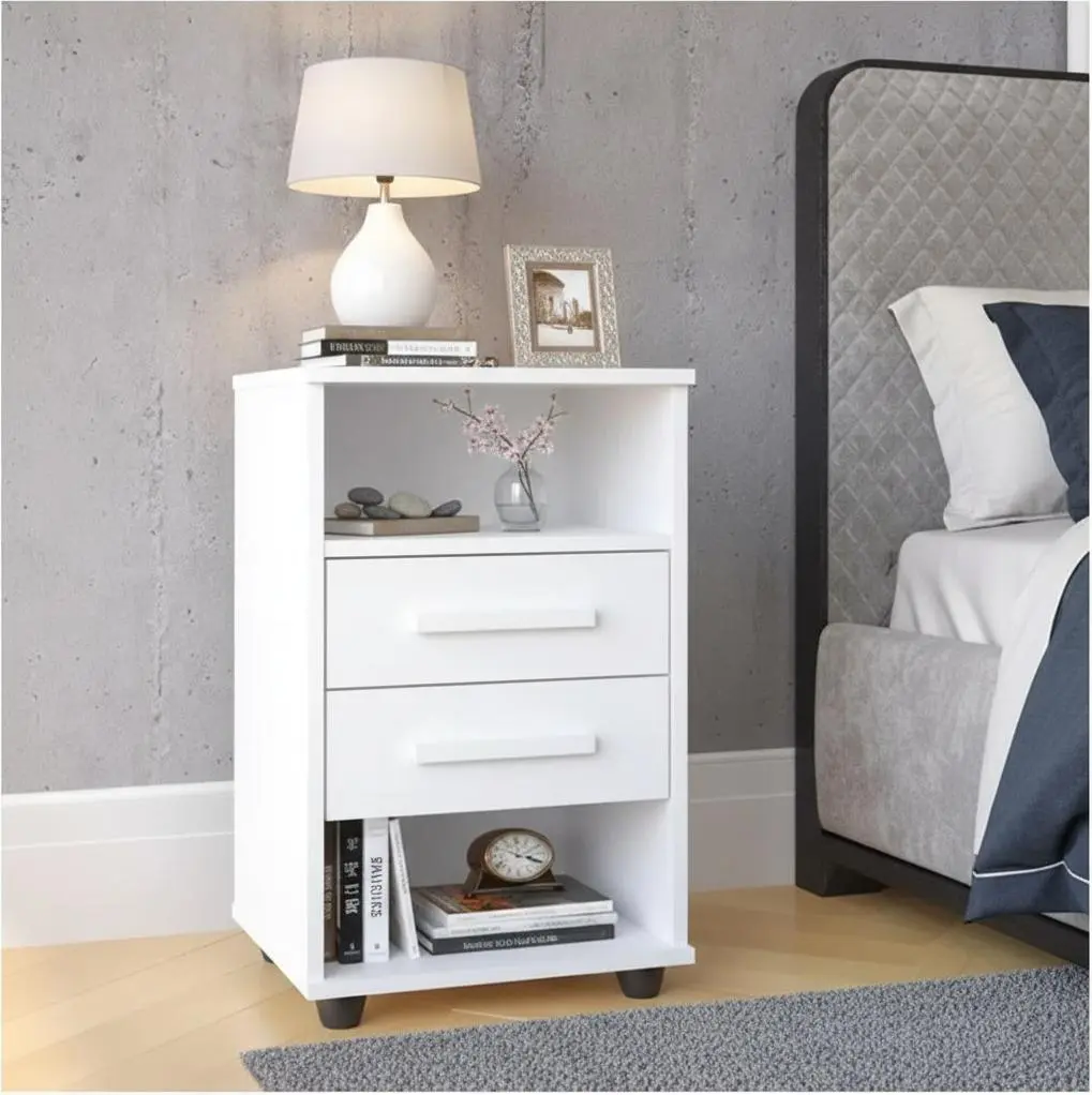 Mesa de Cabeceira São Miguel Cielo — Branco