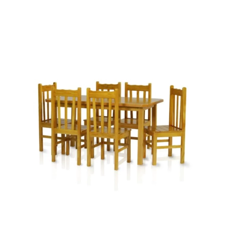 Conjunto de Mesa Bonafé 1,50 x 0,80 com 6 Cadeiras Altas