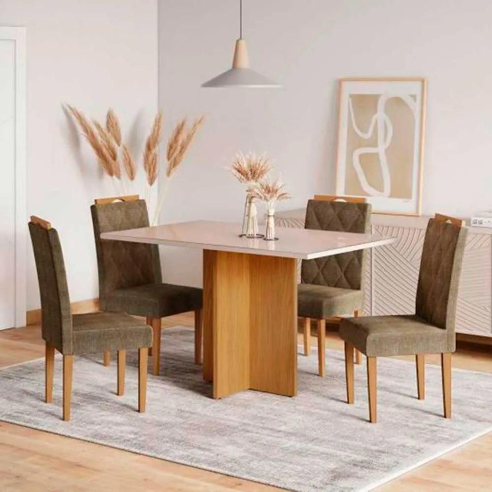 Conjunto de Mesa Jcm Robusta c/4 cadeiras 1,20m