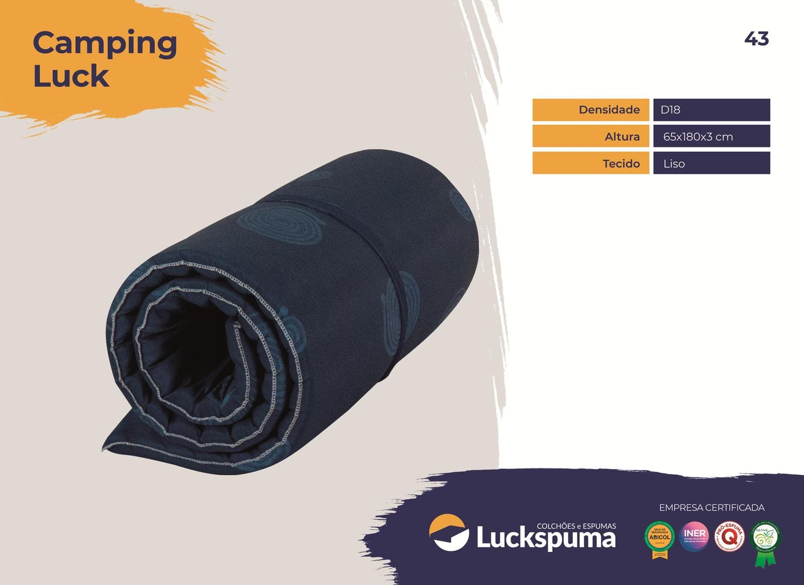 Colchonete Camping Luckspuma — Azul