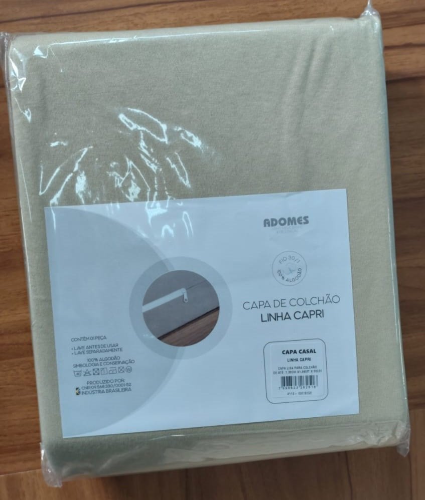 Capa de Colchão Adomes Capri Casal — Bege