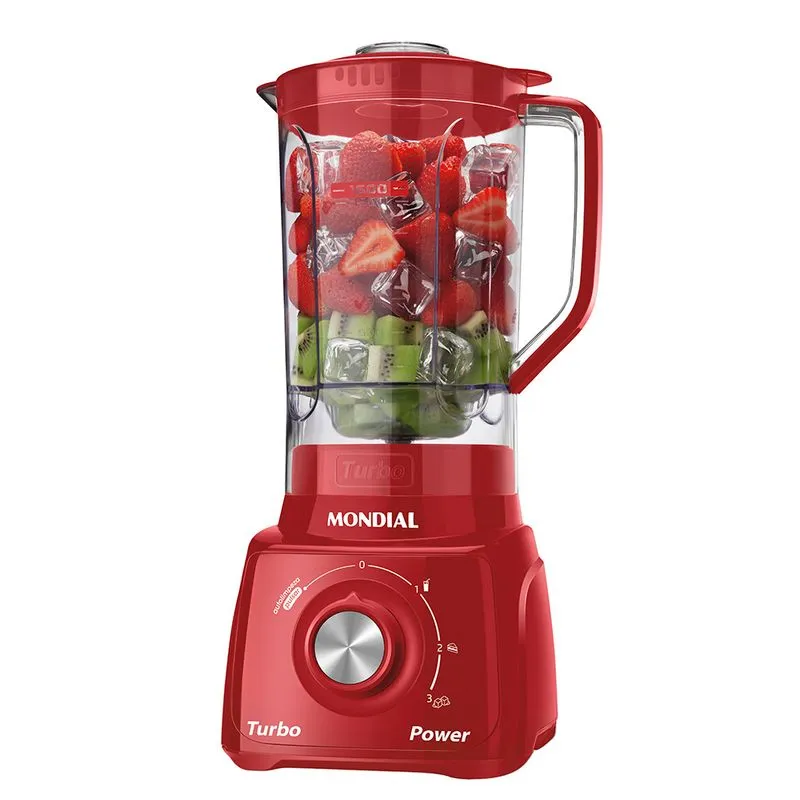 Liquidificador Mondial L-99 550w — Vermelho - 127V