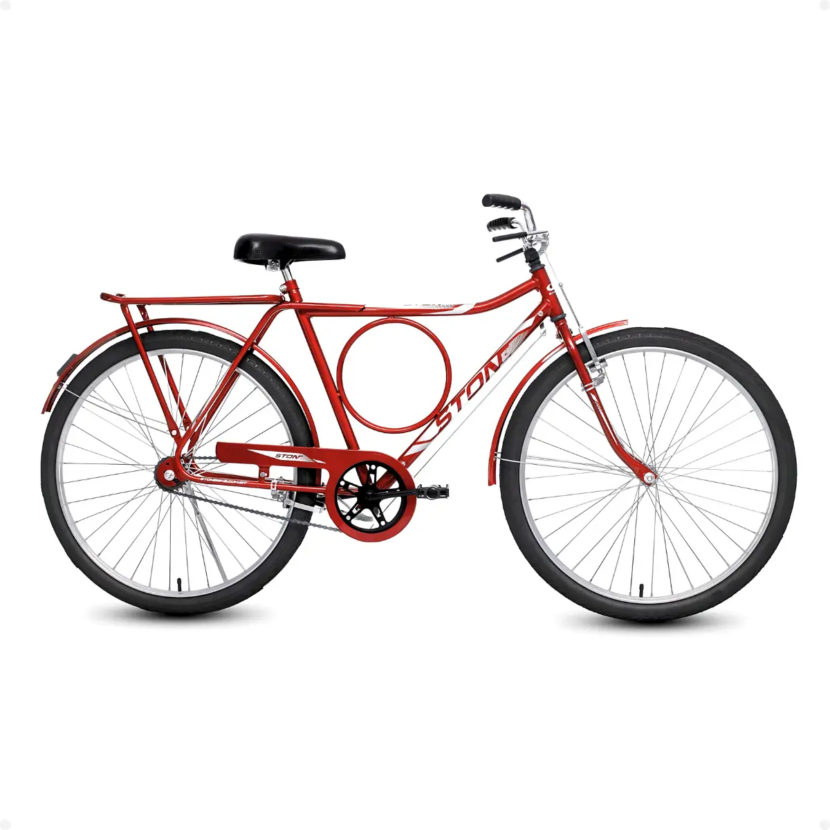 Bicicleta Stone Bike - Aro 26 Rural (Freio Varão) — Vermelha