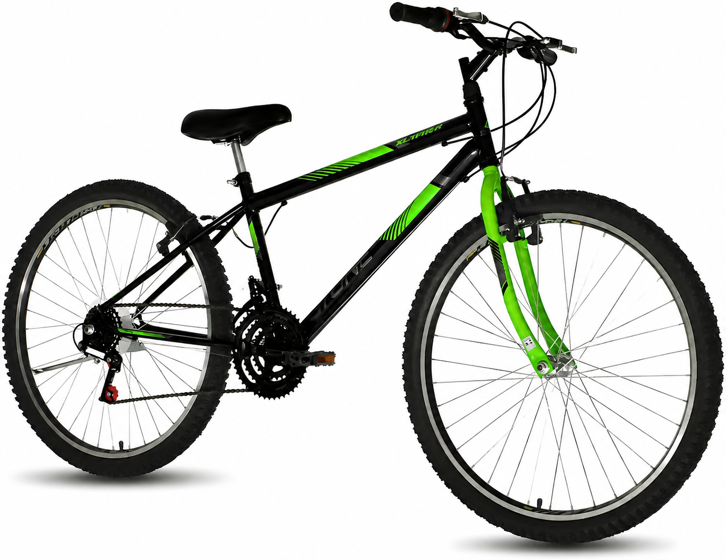 BICICLETA STONE BIKE - ARO 26 SMART (21 MARCHAS) — PRETA E VERDE