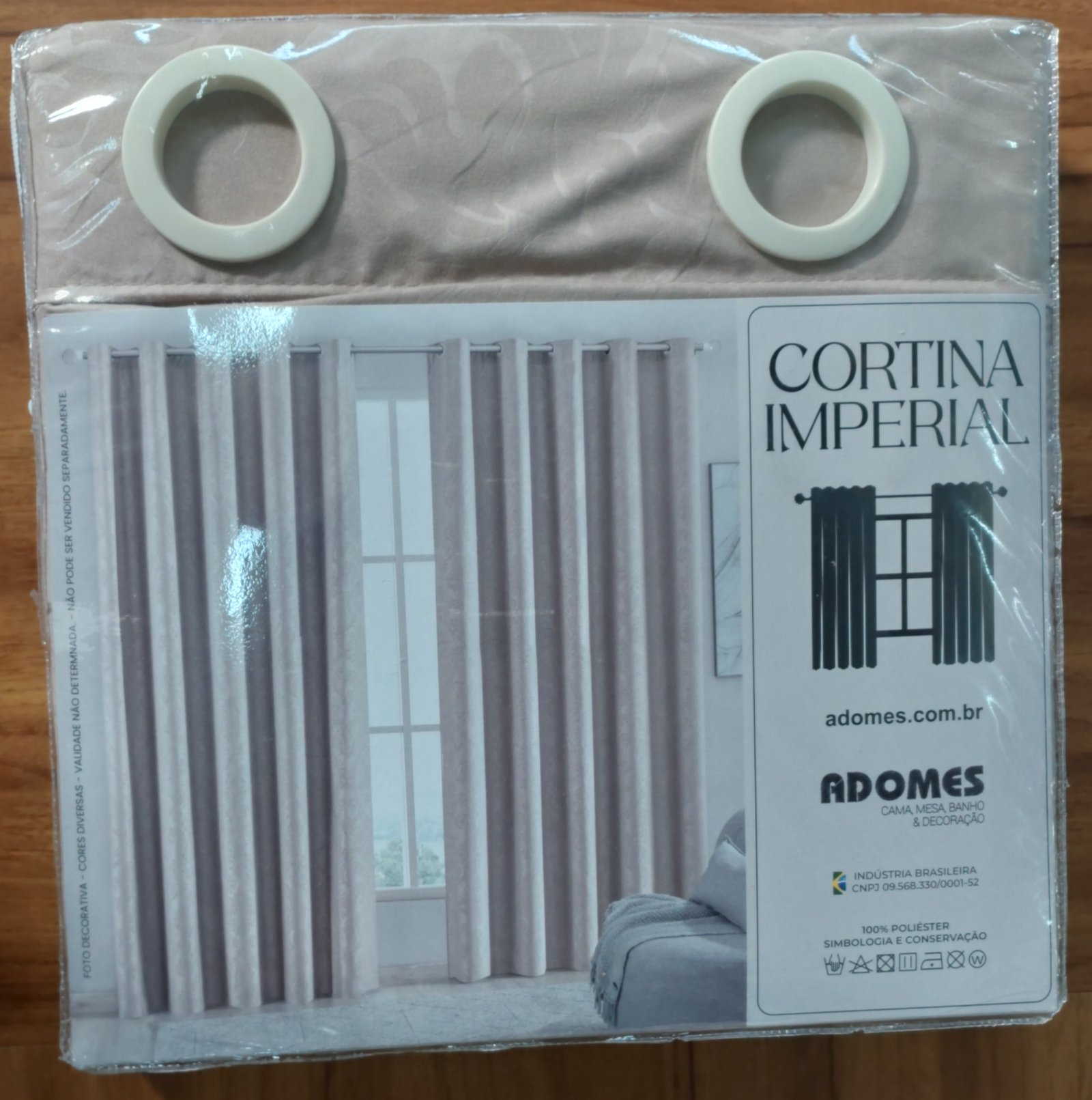 Cortina Adomes Imperial 1,60m x 2,00m — Bege